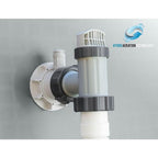 26795EH Prism Frame 16.5ft x 9ft 48in Outdoor Frame Above Ground Oval Swimming Pool Set with Filter Pump, Pool Cover,