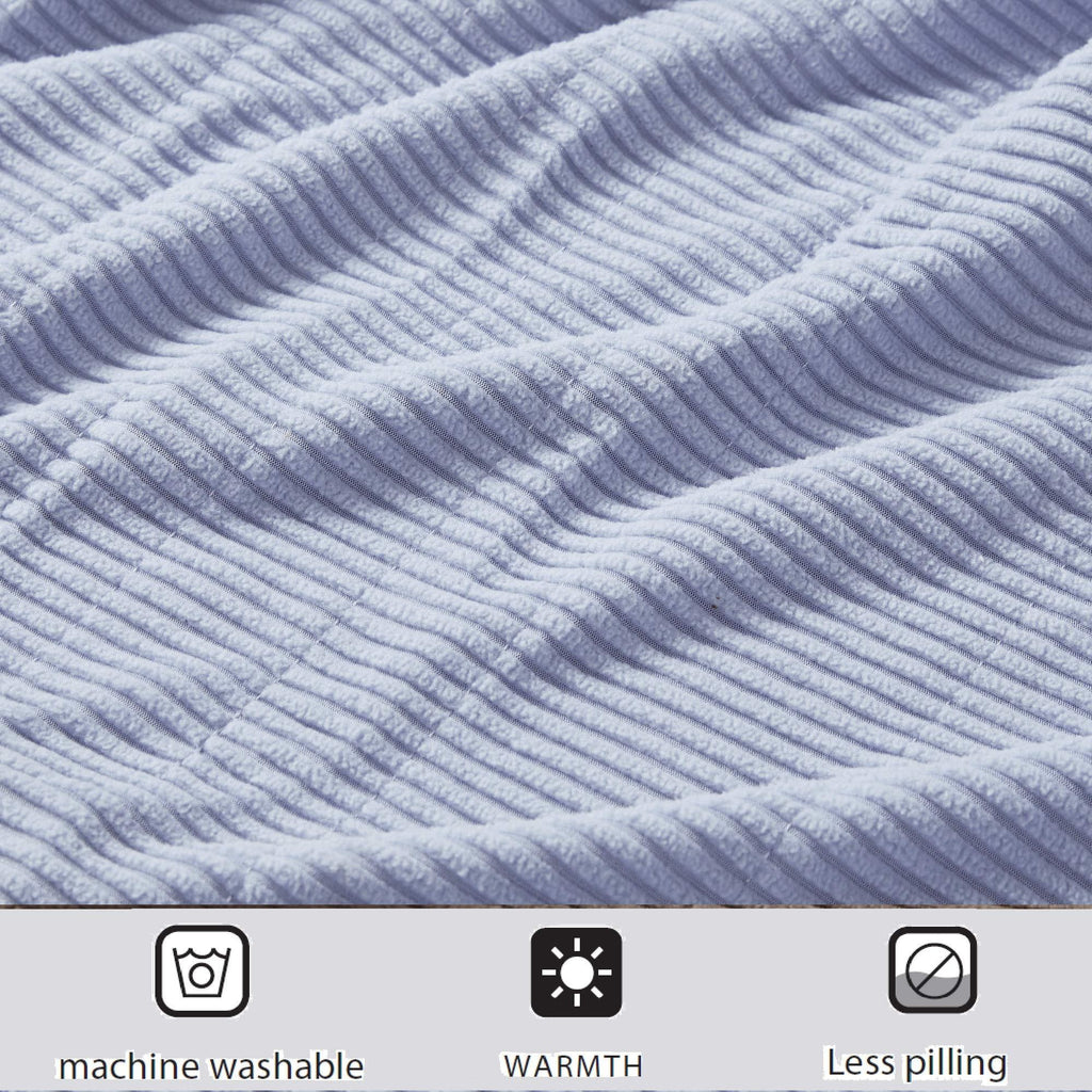 Gracie MIlls Soft Microfleece Electric Heated Blanket, Full, Blue -BR54-0184