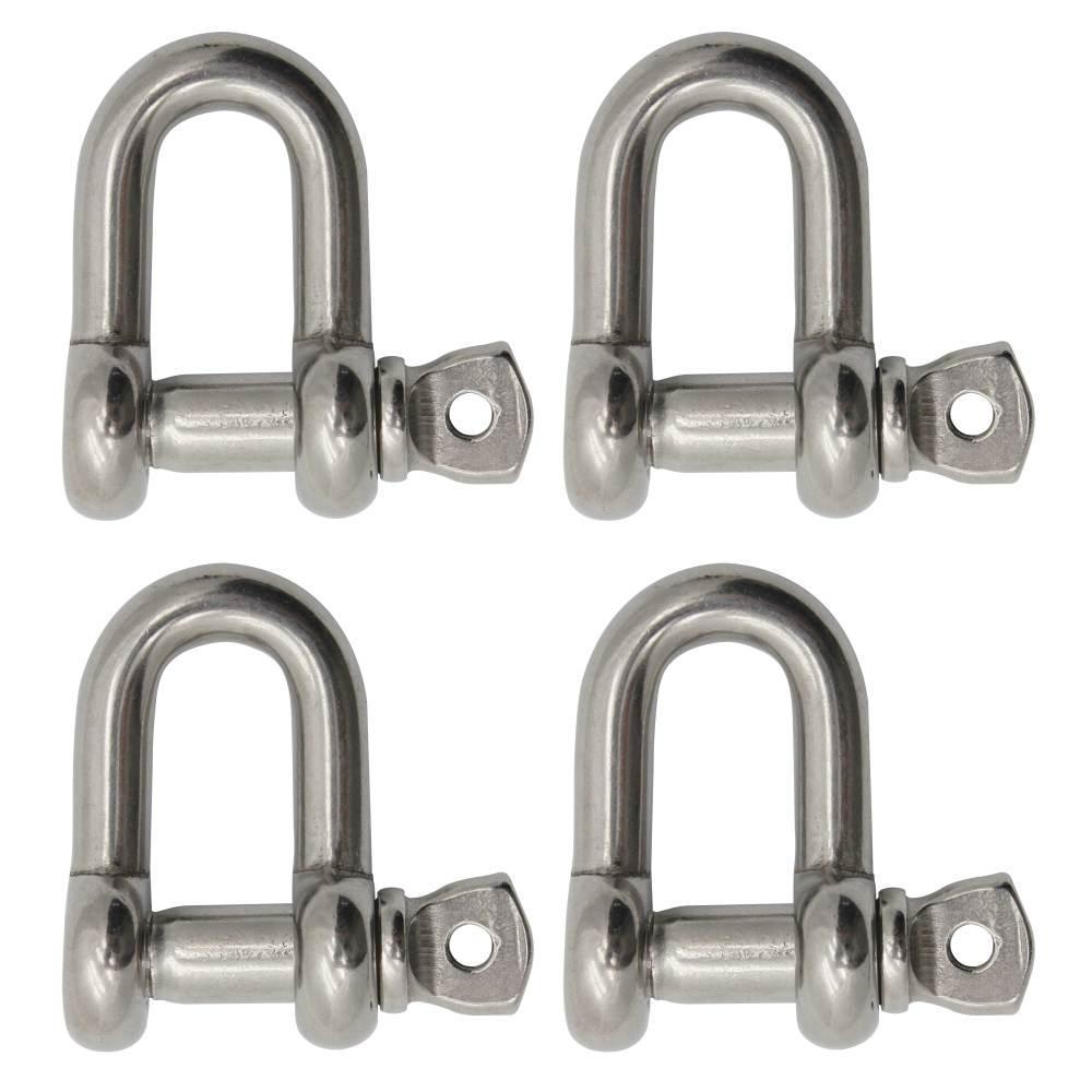 BoatTector  Steel Chain Shackle - 7/8", 4-Pack