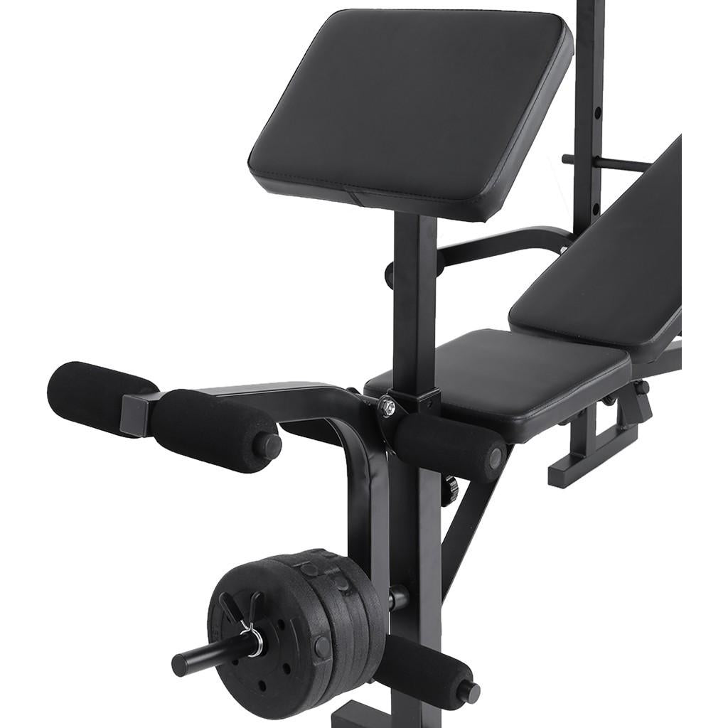 Adjustable Weight Lift Bench Rack Set Fitness Barbell Dumbbell Workout