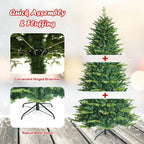 7ft App-Controlled Pre-lit Christmas Tree Multicolor Lights w/ 15 Modes