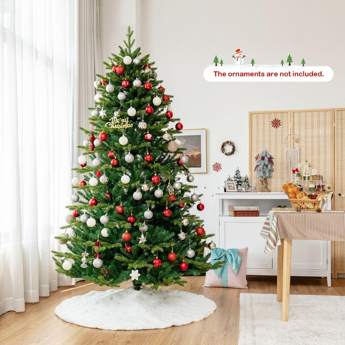 7ft App-Controlled Pre-lit Christmas Tree Multicolor Lights w/ 15 Modes