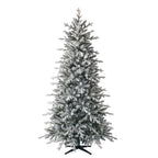 Holiday Time Prelit 350 LED Clear Lights, Hamilton Flocking Index Pine Artificial Christmas Tree, 7'