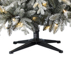 Holiday Time Prelit 350 LED Clear Lights, Hamilton Flocking Index Pine Artificial Christmas Tree, 7'