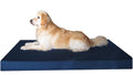 Dogbed4less Premium Memory Foam Dog Bed, Pressure-Relief Orthopedic | Waterproof Case, Washable Durable Denim Cover and Bonus 2nd External Cover, 7 Sizes, Blue