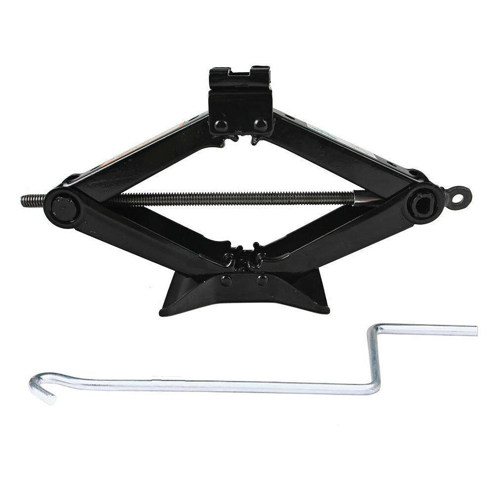 4PCS 2Ton RV Camper Leveling Scissor Jacks Trailer Stabilizer w/Handle Black