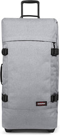 Tranverz - Suitcase with Wheels - Rolling Luggage for Travel with TSA Lock, 2 Wheels, 2 Compartments, and Compression Straps - L, Sunday Grey
