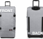 Tranverz - Suitcase with Wheels - Rolling Luggage for Travel with TSA Lock, 2 Wheels, 2 Compartments, and Compression Straps - L, Sunday Grey
