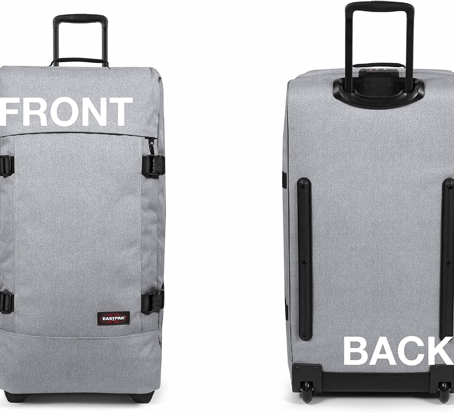 Tranverz - Suitcase with Wheels - Rolling Luggage for Travel with TSA Lock, 2 Wheels, 2 Compartments, and Compression Straps - L, Sunday Grey