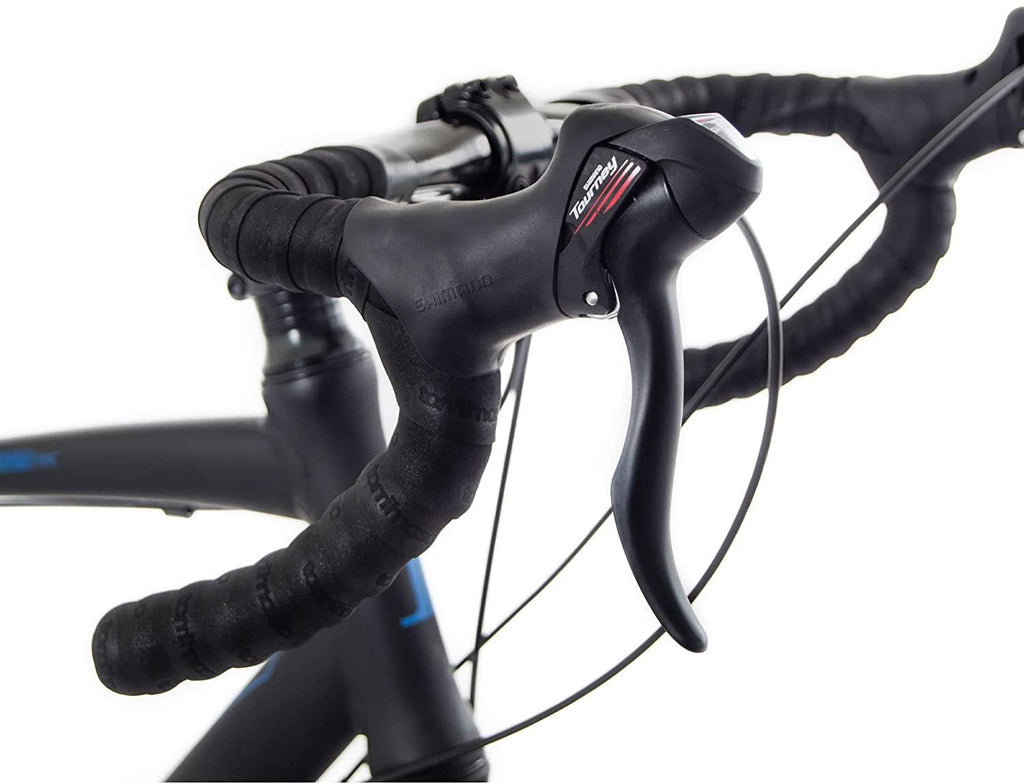 Tommaso Siena  Tourney Gravel Adventure Bike with Disc Brakes, Extra Wide Tires, Perfect for Road Or Dirt Touring, Matte Black