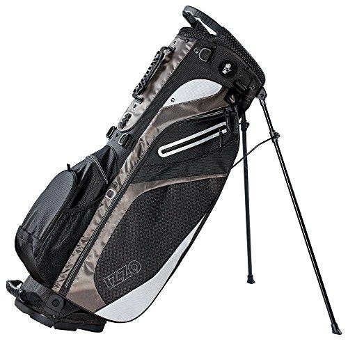 Izzo Golf Lite Carry-Stand Bag with Dual Shoulder Strap, Black