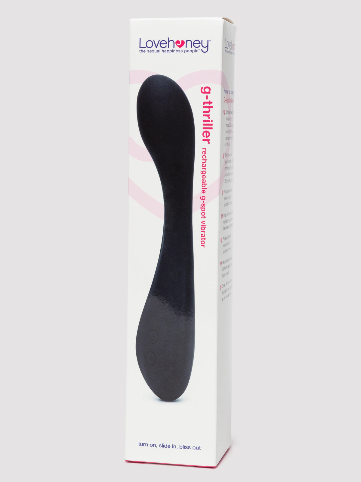 Lovehoney G-Thriller Rechargeable Silicone G-Spot Vibrator, Black