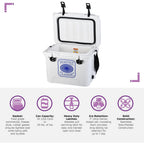 Classic 20 Qt. Rotational-Molded Cooler in White