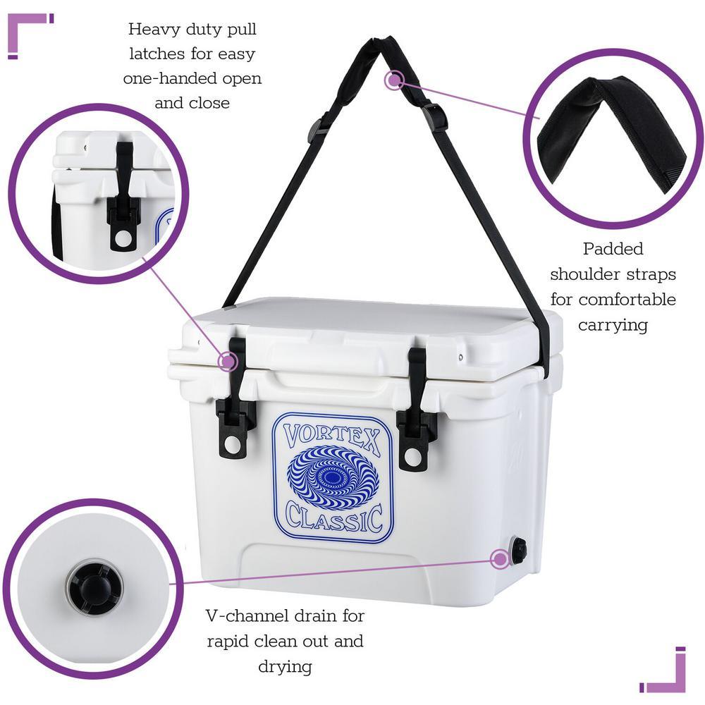 Classic 20 Qt. Rotational-Molded Cooler in White
