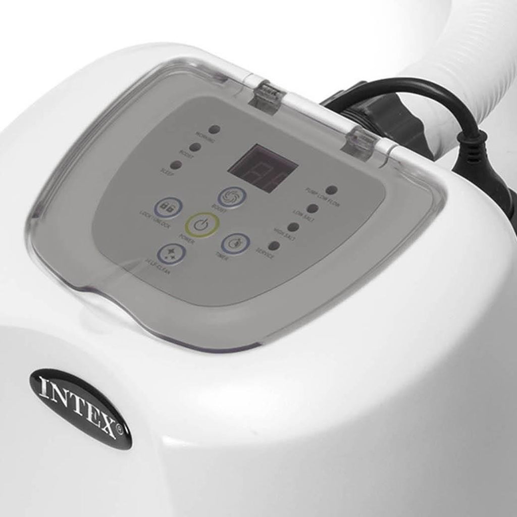 intex krystal clear saltwater pool chlorinator and intex automatic pool vacuum