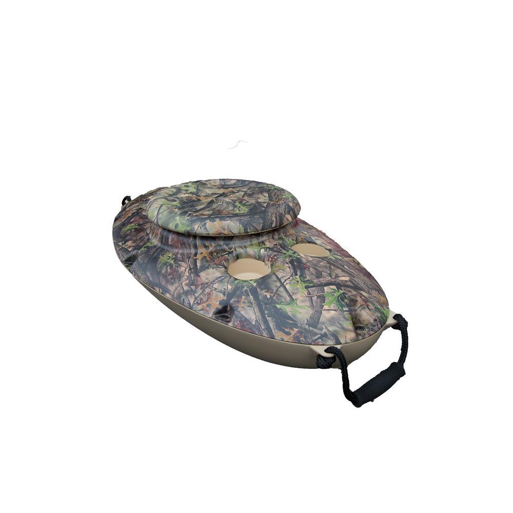 30 Qt. Outdoor Insulated Floating Cooler in Camo Timber Brush