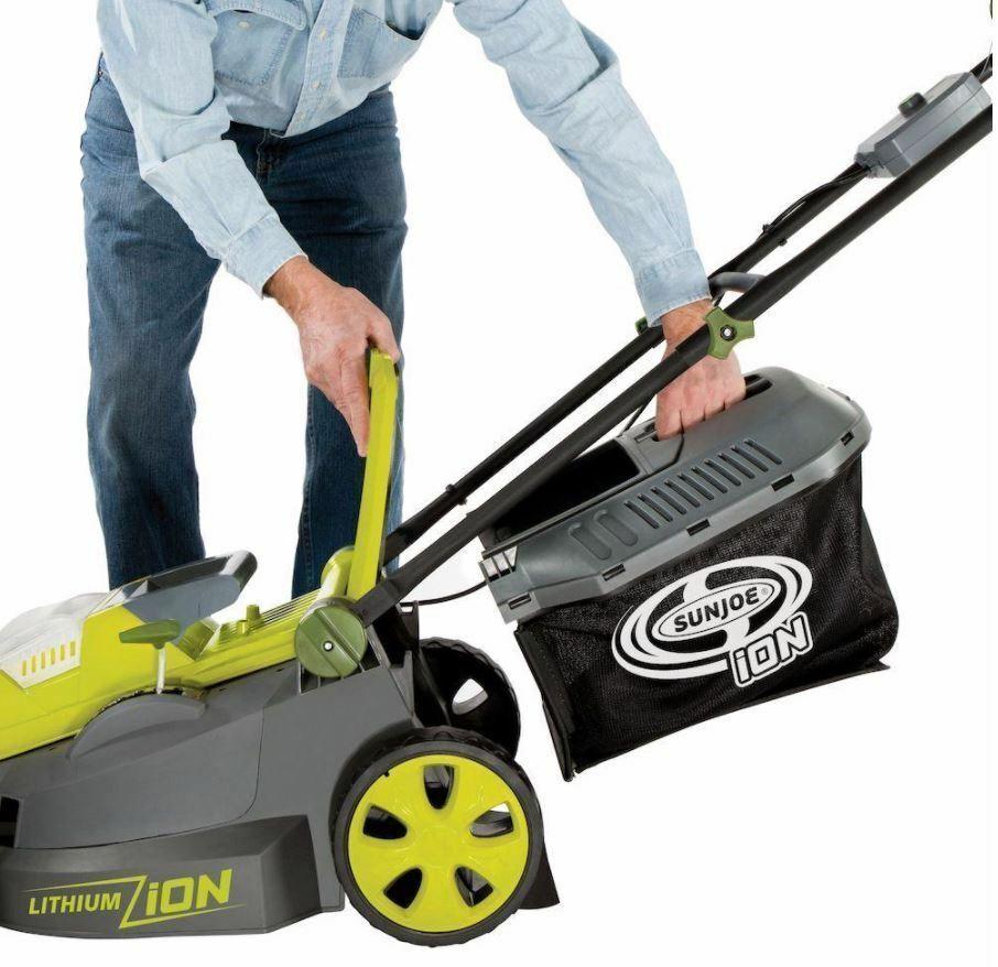 Compact Design Cordless Electric Lawn Mower 40 Volt 16 Inch with Brushless Motor