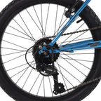 Huffy Kids Hardtail Mountain Bike for Boys, Stone Mountain 20 In. 6-Speed, Metallic Cyan (73808)