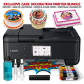 Canon PIXMA Cake Image Printer, Edible Ink Cartridges, Wafer &amp; Sugar Sheets Bundle