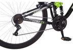 Mongoose 27.5" R4054WMC Led2.1 Men's Bike for a Path, Trail &amp; Mountains,Black, Aluminum Full Suspension Frame, Twist Shifters Through 21 Speeds