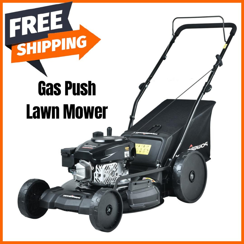 Gas Push Lawn Mower Outdoor Power Compact Lightweight 21in 3-N-1 170cc