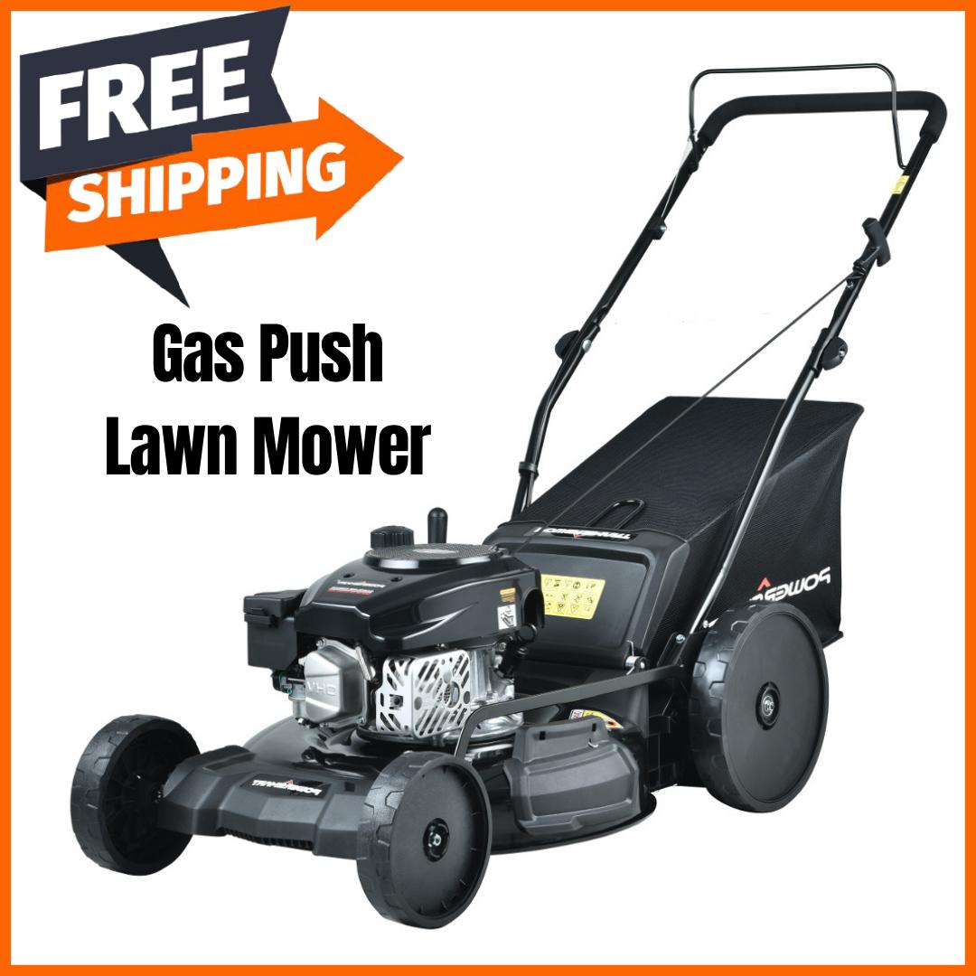 Gas Push Lawn Mower Outdoor Power Compact Lightweight 21in 3-N-1 170cc