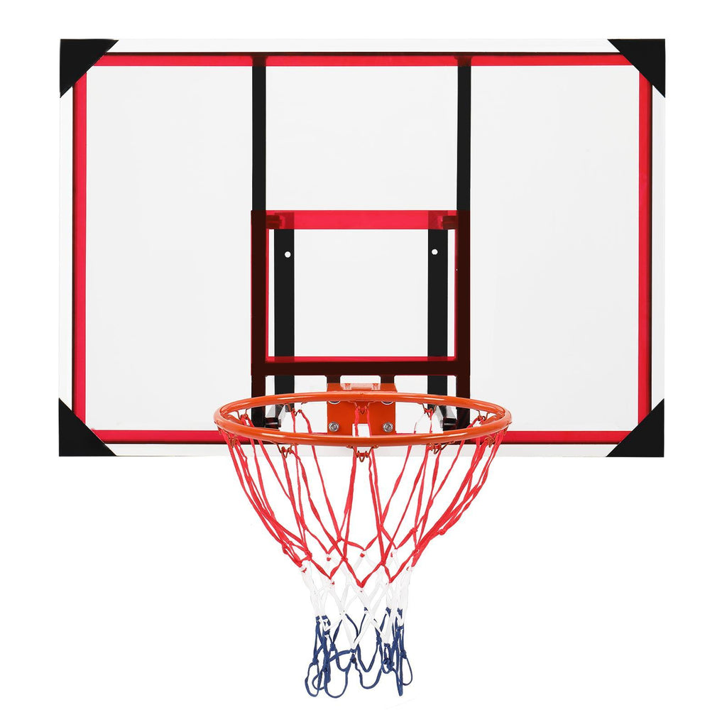 Zimtown Shatterproof Polycarbonate Wall-Mount Basketball Backboard