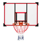 Zimtown Shatterproof Polycarbonate Wall-Mount Basketball Backboard