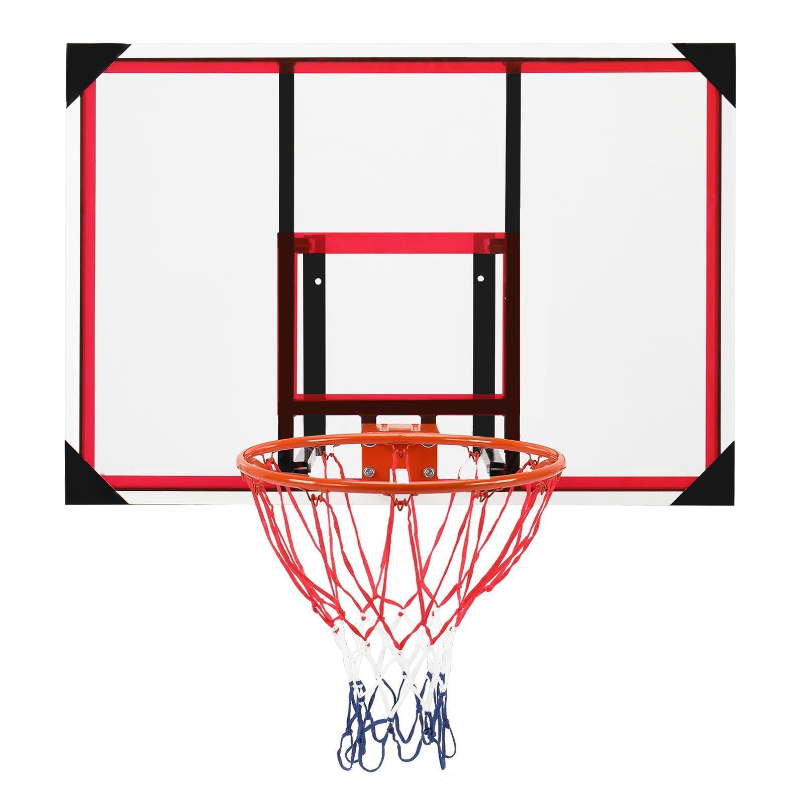 Zimtown Shatterproof Polycarbonate Wall-Mount Basketball Backboard