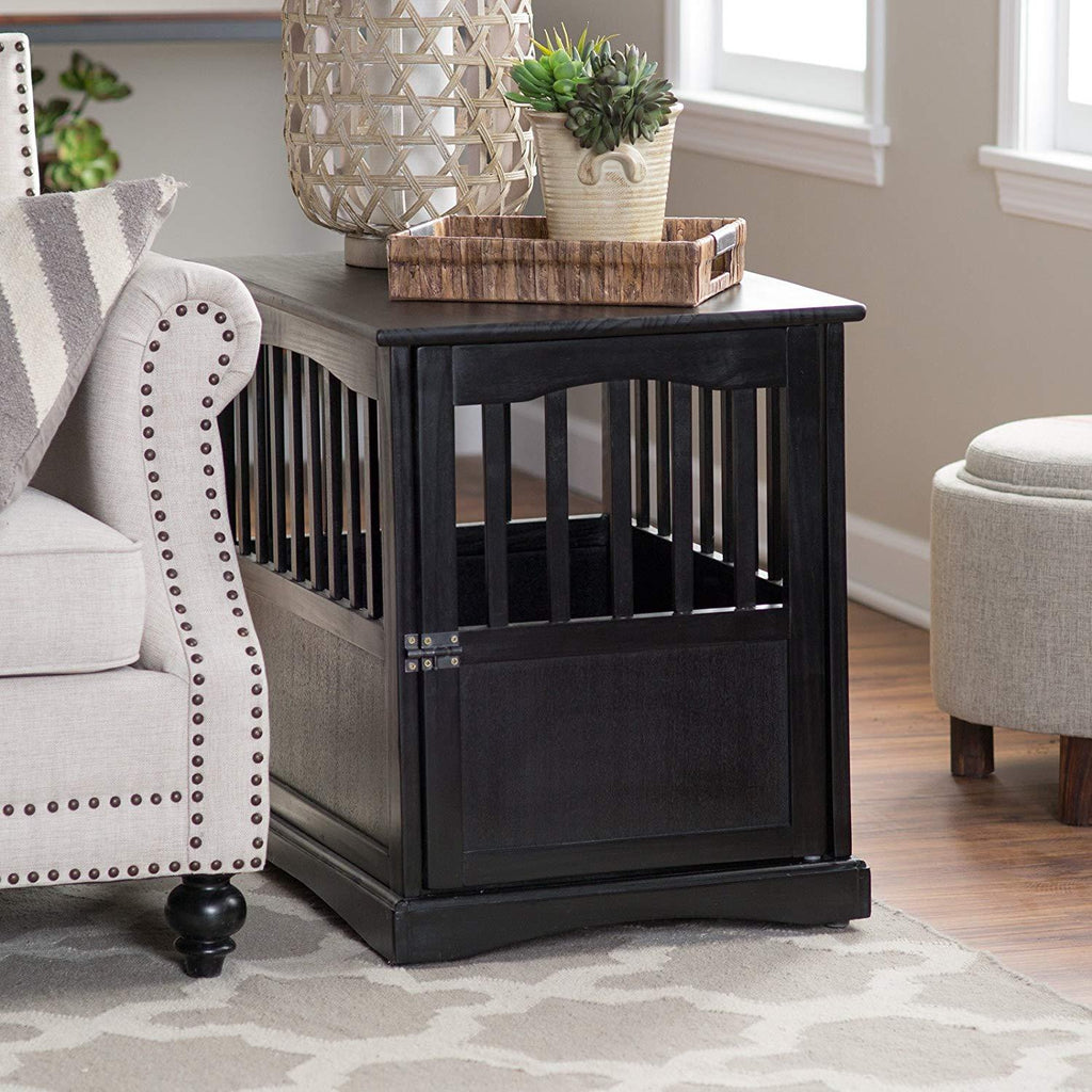 Newport Pet Crate End Table (24" H, Espresso)