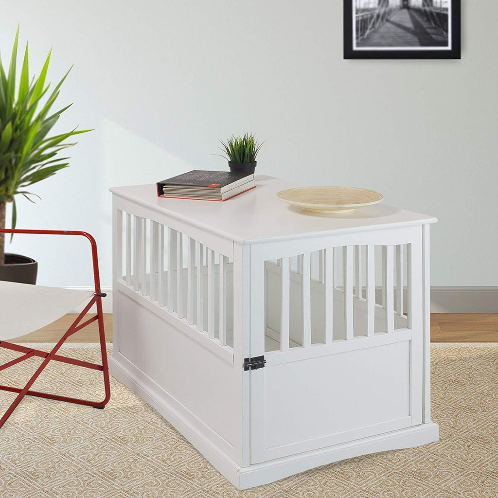 Newport Pet Crate End Table (24" H, Espresso)