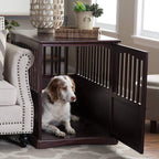 Newport Pet Crate End Table (24" H, Espresso)