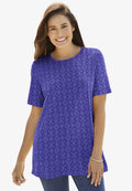 perfect printed short-sleeve crewneck tee