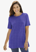 perfect printed short-sleeve crewneck tee