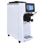 Commercial Ice Cream Machine, 1000W Single Flavor Soft Serve Ice Cream Maker, 10.6 QT/H Yield, 4L Hopper & 1.6L Cylinder, Touch Screen, Auto Clean & Pre-Cooling, Countertop Restaurant Snack Bar
