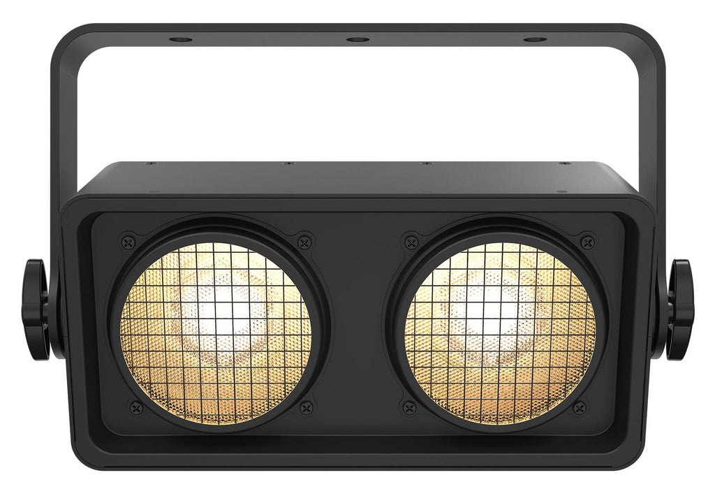 (2) Chauvet Shocker Dual Zone DMX COB LED Blinder StaLights+LED Fogger+Fluid