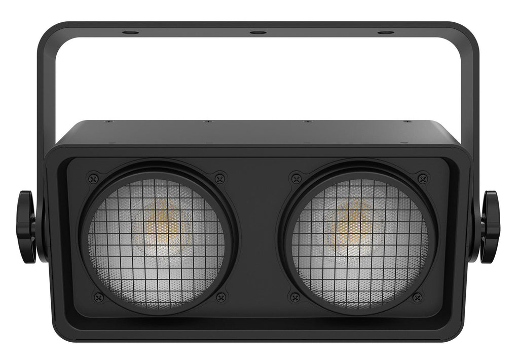(2) Chauvet Shocker Dual Zone DMX COB LED Blinder StaLights+LED Fogger+Fluid