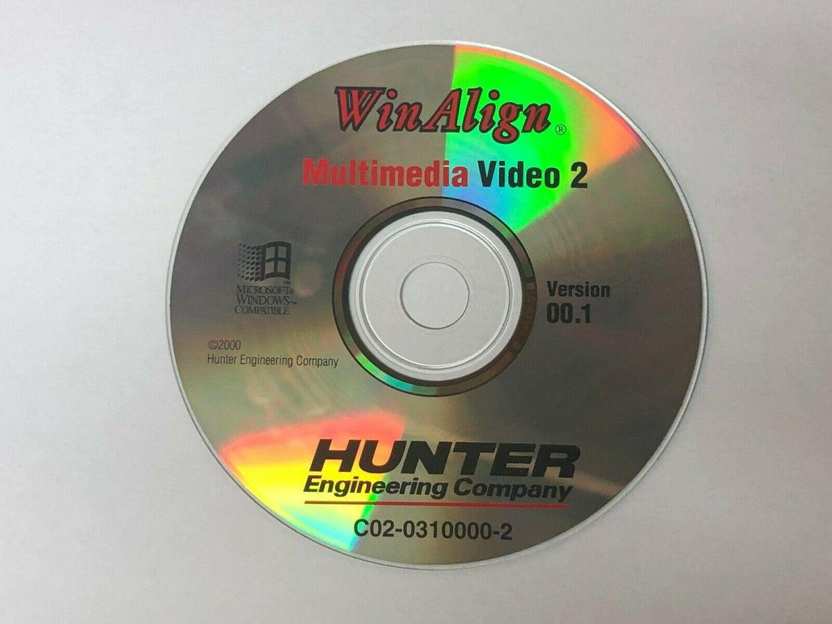 Hunter Engineering WinAlign Alignment Installation & Video CD  Software P-49