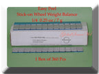 360 Pcs (1 Box of 360)  Easy Peel Stick on Wheel Weight  1/4 0.25oz 7g