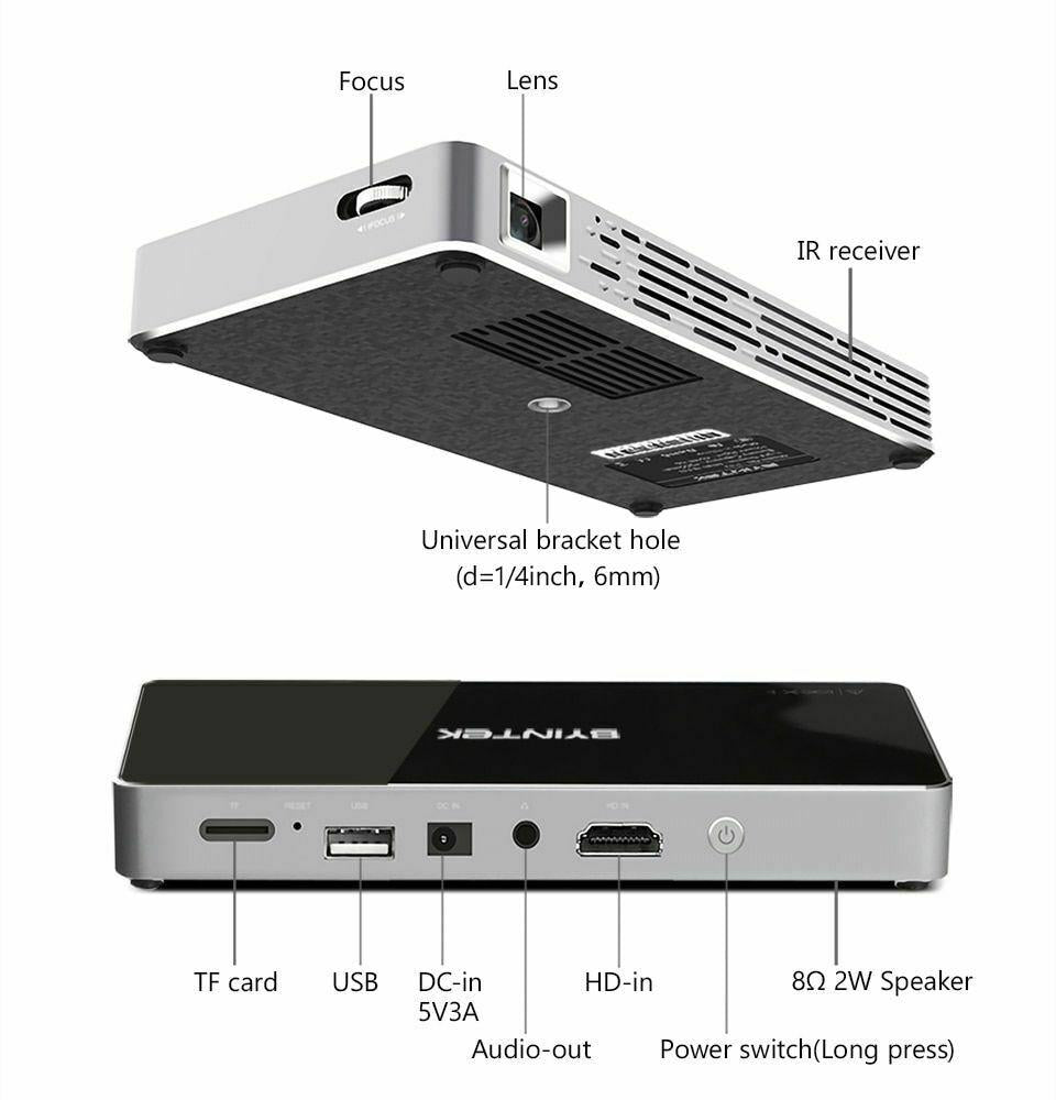 p10 smart android wifi mini pocket pico portable beamer tv led dlp mobile 1080p