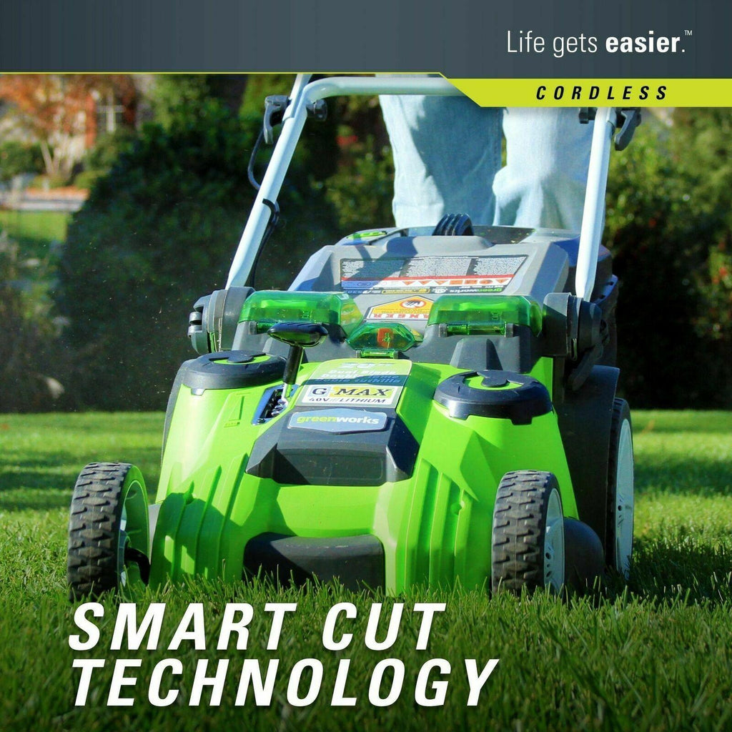 Greenworks 40V 20 inch Cordless Twin Force Lawn Mower, 4Ah & 2Ah Batteries