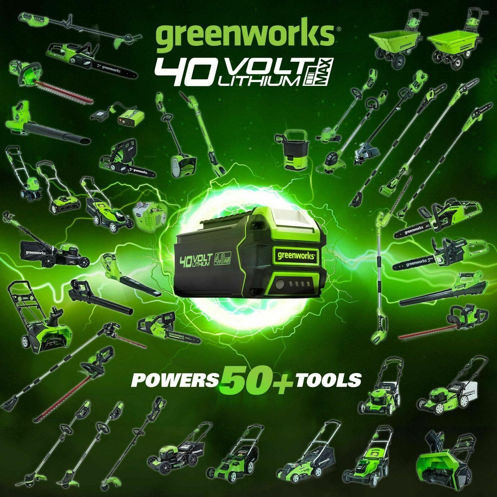 Greenworks 40V 20 inch Cordless Twin Force Lawn Mower, 4Ah & 2Ah Batteries