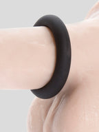 Lovehoney Get Hard Extra Thick Silicone Cock Ring Set (3 Count), Black