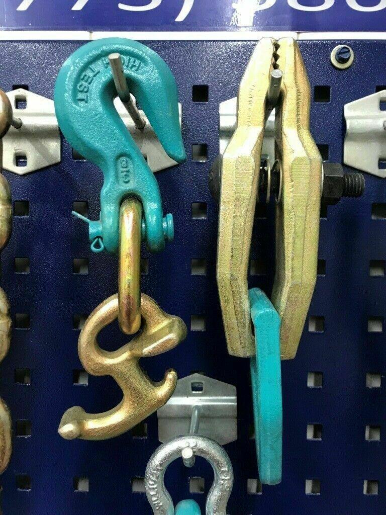 SET#8 -19 PIECE AUTO BODY FRAME MACHINE HEAVY DUTY PULLING CLAMPS TOOLS & CHAINS