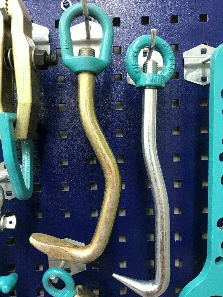 SET#8 -19 PIECE AUTO BODY FRAME MACHINE HEAVY DUTY PULLING CLAMPS TOOLS & CHAINS