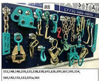 SET#8 -19 PIECE AUTO BODY FRAME MACHINE HEAVY DUTY PULLING CLAMPS TOOLS & CHAINS