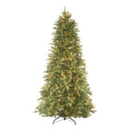 9 ft. Feel Real Tiffany Fir Slim Hinged Artificial Christmas Tree with 800 Clear Lights