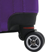 Tasmania Pure Polycarbonate Expandable Spinner Luggage, Purple, Checked-Medium 24-Inch