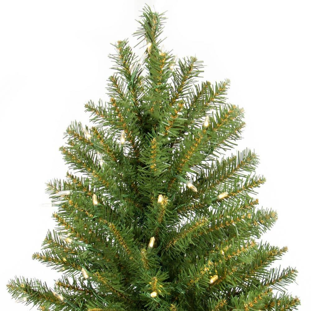 6 ft. Pre-Lit Incandescent Fir Artificial Christmas Tree with 450 Warm White Lights