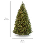 6 ft. Pre-Lit Incandescent Fir Artificial Christmas Tree with 450 Warm White Lights